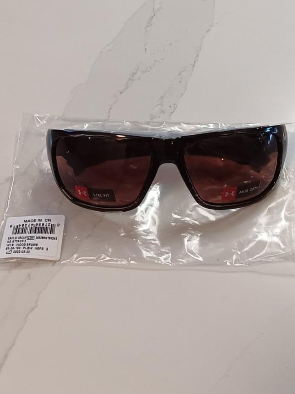 UNDER ARMOUR Sunglasses ATTACK 2 Wood Brown NEW